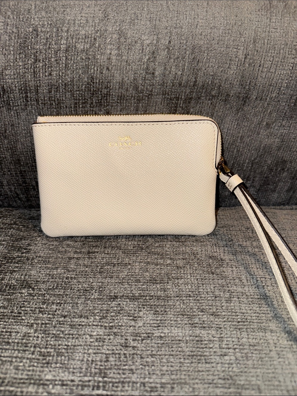 Coach corner zip wristlet